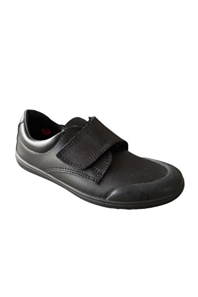 OEM Pantofi școlari Tex pentru copii, cu scai, vârf simplu, negri, mărimea EU 30