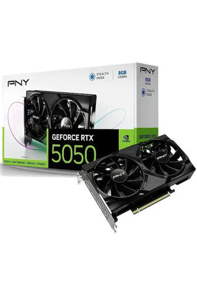 PNY GeForce RTX 5050 8GB GDDR6 Διπλή Κάρτα Γραφικών Κωδικός: VCG50508DFXPB1