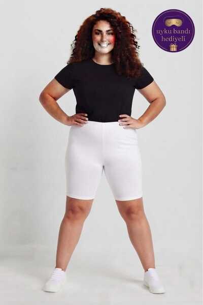 Tutku Women's Cotton Flexible Combed Cotton Above Knee Short Leggings - Casua...