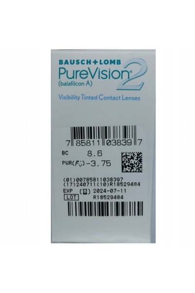 NO BRAND PURE VISION 2HD 6 bucăți lentile de contact lunare dioptrie -11,50 B...