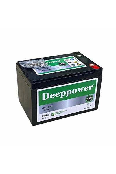 DEEPPOWER NP14-12 12 VOLT 14 AMPER JEL AKÜ ÖLÇÜLER 150*97*95 MM 4.55 KG