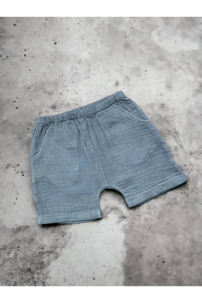 LittleSun Sarı Unisex ÇOCUK Bermuda Şort