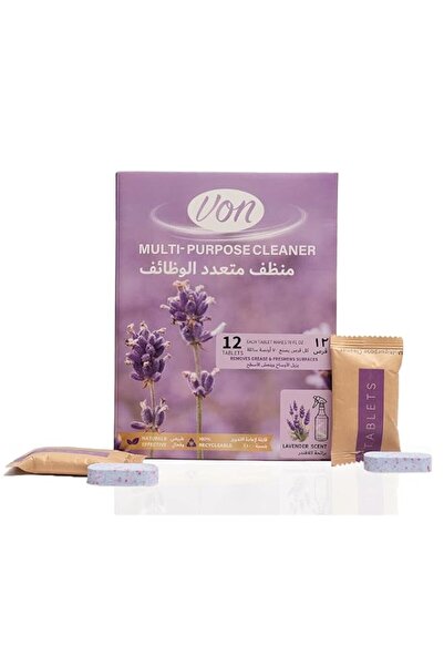 Generic Brand VON Multi-Surface Cleaner Tablets, Lavender Scent, 12 Tabs, Bio...