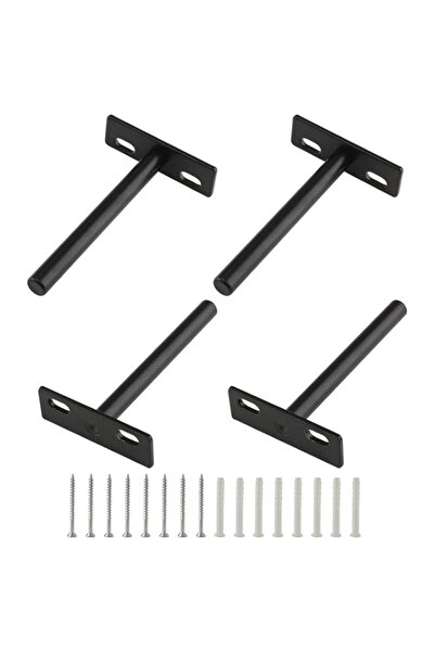 Generic 4 Pcs 4 Inch Floating Shelf Bracket Heavy Duty Blind Shelf Supports, ...