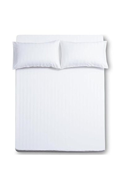 Generic 3-Piece Microfibre Fitted Sheet Set, Striped Pattern, 1 fitted sheet ...