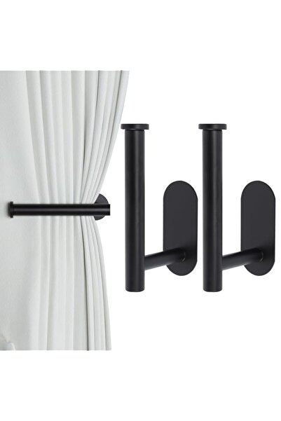 Generic SYOSI Metal Curtain Holdbacks, Self-Adhesive Curtain Pull Backs, Curt...