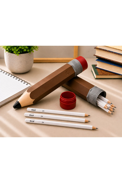 farist Giant Pencil-Shaped Pencil Case – 32X6 cm Decorative 3D Printing Pen H...