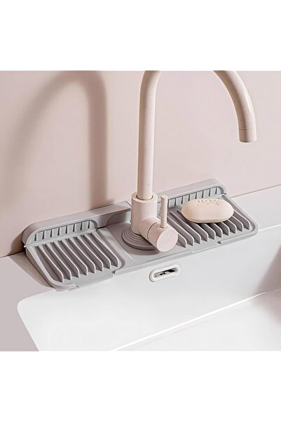 Generic Kitchen Sink Splash Guard, Silicone Faucet Handle Drip Catcher Tray, ...