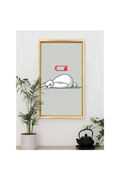 Generic Brand 'Baymax Batterlow' Digitally Printed Wall Poster with Photo Fra...