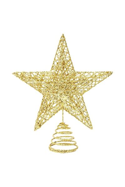 Generic Brand HELVAK Christmas Tree Top Decoration 20cm Star Shape Metal Chri...