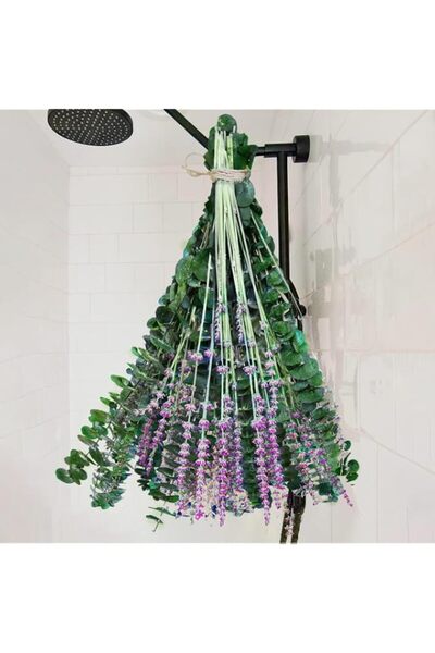 Generic 68 Pcs Dried Preserved Eucalyptus Stems and Lavender Flower Bundles –...