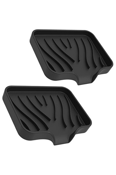 Generic 2 Pack Silicone Soap Dish with Drain, Soap Holder for Shower, Bathroo...