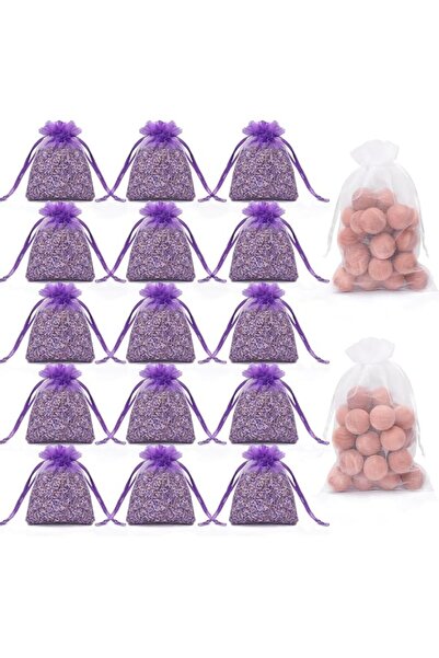 Generic Brand Cedar Blocks for Clothes Storage, 48 Cedar Balls and 15 Lavende...