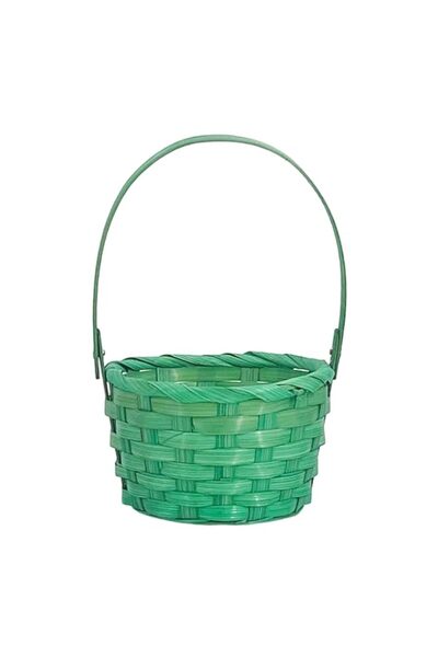 Generic Green Easter Basket 15x15x22cm – Medium Woven Basket for Rustic & Nat...