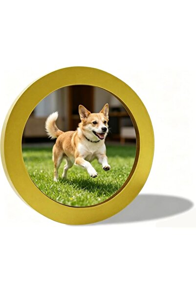 Generic Brand alfyng kylucky Round Photo Frame Wooden Wall Hanging Picture Fr...