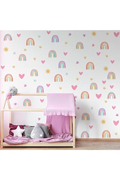 Generic Brand ARS® Boho Rainbow Wall Decor Stickers Small Rainbow Wall Decal ...