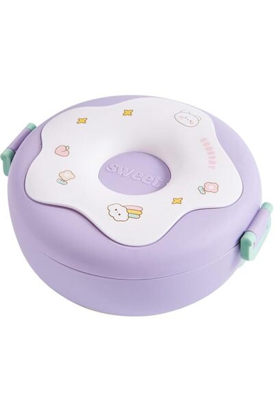 Generic 1PC Lunch Box for Kid, School Child Snack Box, Donut Cartoon Bento Bo...