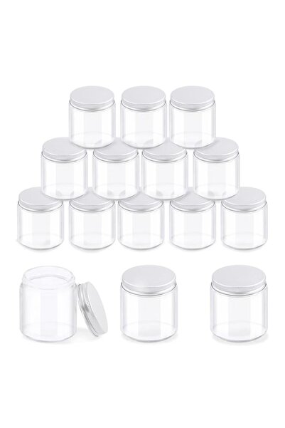 Generic Glarks Pack of 12 120ml Jars with Lids, Round Clear Jars with Inner L...