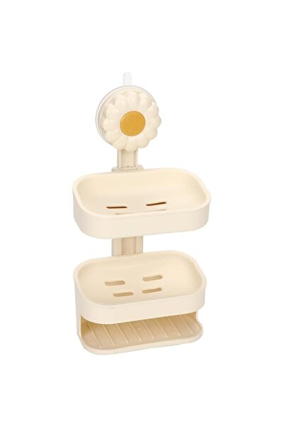 Generic Tazweeq Soap Dish Holder for Shower, Three-Layer Suction Cup Wall Mou...