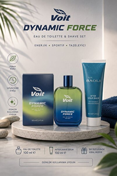Rebul Woit Dynamic Force Erkek Parfüm Edp 100 ml ve Baoli Traş Sonrası Balsam