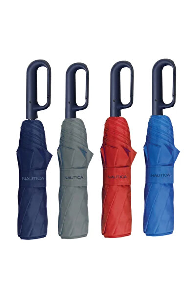 WAVE NAUTICAL Ομπρέλα βροχής unisex σπαστή 3s αυτόματη R56cm polyester μονόχρ...