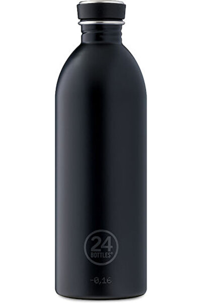24Bottles Θερμός Μπουκάλι Ανοξείδωτο Ατσάλι Χωρίς BPA 1 λίτρο Μαύρο