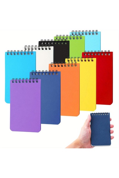 Generic Brand Bulk 6pcs Mini Pocket Spiral Notebooks Colorful Lined Memo Pads...