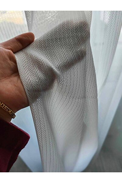 Hesaplı Perdecim Ağır Gramajlı Ütü İstemez Kırışmaz Balık Sırtı Tül Perde (1/...