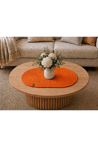 EGE ÖRGÜM Runner 50X30 cm Wicker Look Bohemian Coffee Table Cover Multi-Purpo...