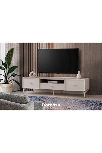 Doressa Living Preta Tv Sehpası