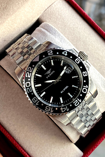 FERRO Men's Wristwatch Steel Band 2 Years Warranty Waterproof Boxed