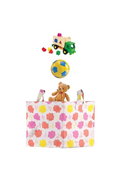 Generic Polka Tots Toy Storage Canvas Box - Cloud