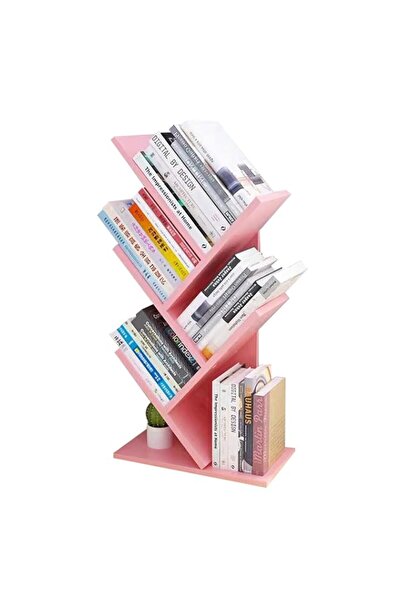 Generic Beauenty Desktop Tree Bookshelf,Display Storage Shelf 5Tier,Wood Book...