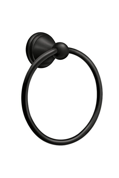 Generic Moen DN8486BL Preston Towel Ring, Matte Black