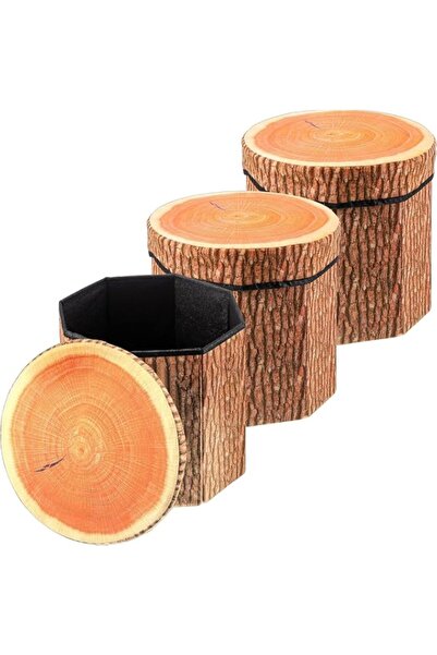 Generic NALACAL Tree Stump Storage Stool Storage Stool Ottoman, Cute Folding ...