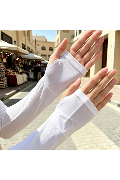 Generic Brand 2pc Cooling Ice Silk Arm Sleeves for Men Women, UV Sun Protecti...