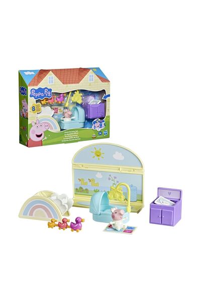 Hasbro Peppa Pig: Accesorii pentru cameră - Evie& # Set pentru camera bebeluș...