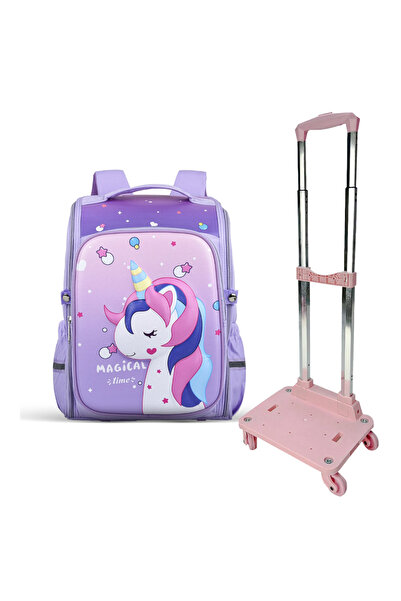 Cocobee Kids trolley with Cute Unicorn Printed Backpack, 15 Inches, Adjustabl...