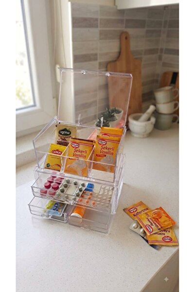 Limeks Home 2 KATLI ÇOK AMAÇLI 6 BÖLMELİ 3 ÇEKMECELİ ORGANİZER KOMPLEKSİ