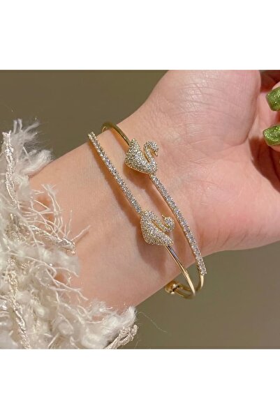 Heda Jewelry Kuğu Kelepçe Bileklik