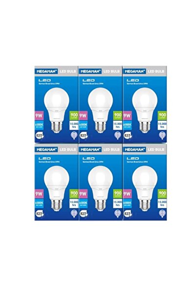 Generic Megaman CLA 9w 6500k Day Light E27 Nondim (pack of 6)