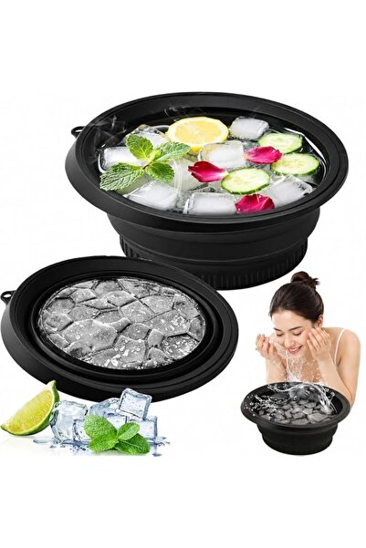Generic Silicone Bowl for Face Ice Bath, Quick Cooling Foldable Silicone Wash...