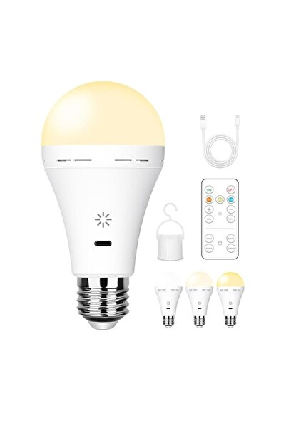 Generic USB Rechargeable Light Bulb with Remote Control, 3 Colour Temperature...