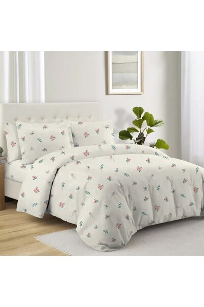 OEM Lenjerie de pat bumbac, Deluxe Pucioasa, Lara, 2 persoane, multicolor, se...
