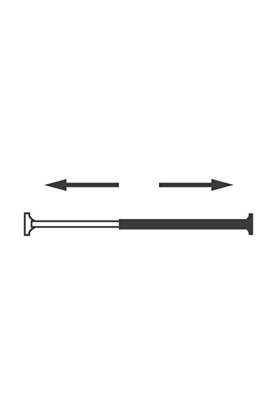 OEM Bara perdea dus, telescopica / extensibila, Saniplast 3FTU903002, alumini...