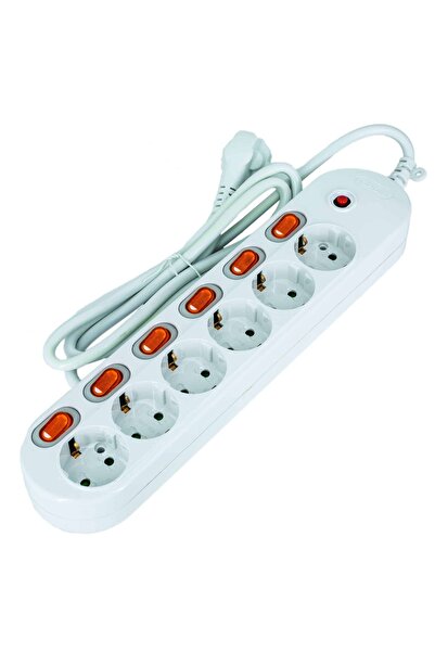 OEM Prelungitor Lohuis, 6 prize, 1.5 m, 3500 W, 3 x 1.5 mmp, intrerupator