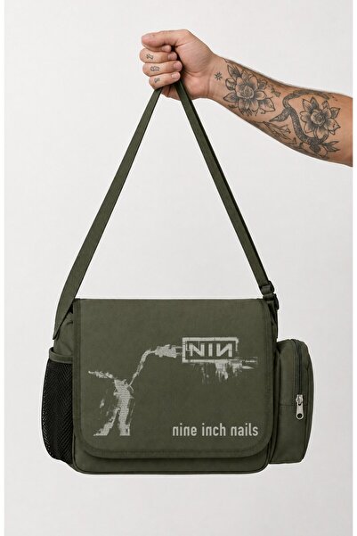 Fuddy Moda Unisex Rock Band Nine Inch Nails Printed Messenger Bag