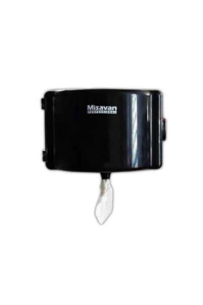 OEM Misavan mini one by one toilet paper dispenser, plastic, black