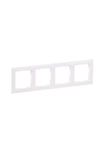 OEM Legrand New Suno 721504 рамка, 4 позиции, бял, за контакт/ключ