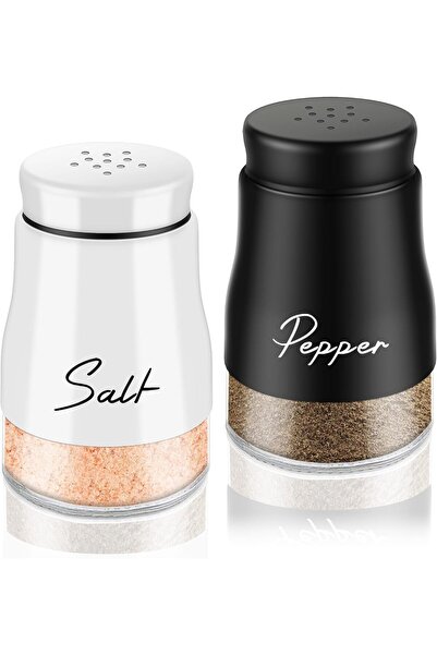 Arabest Salt & Pepper Shakers Set,Glass Bottom,Ergonomic Design,Easy Filling,...